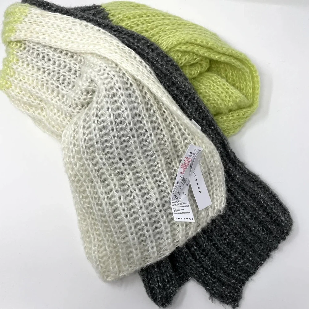 TOPSHOP Knit‎ Color Block Scarf